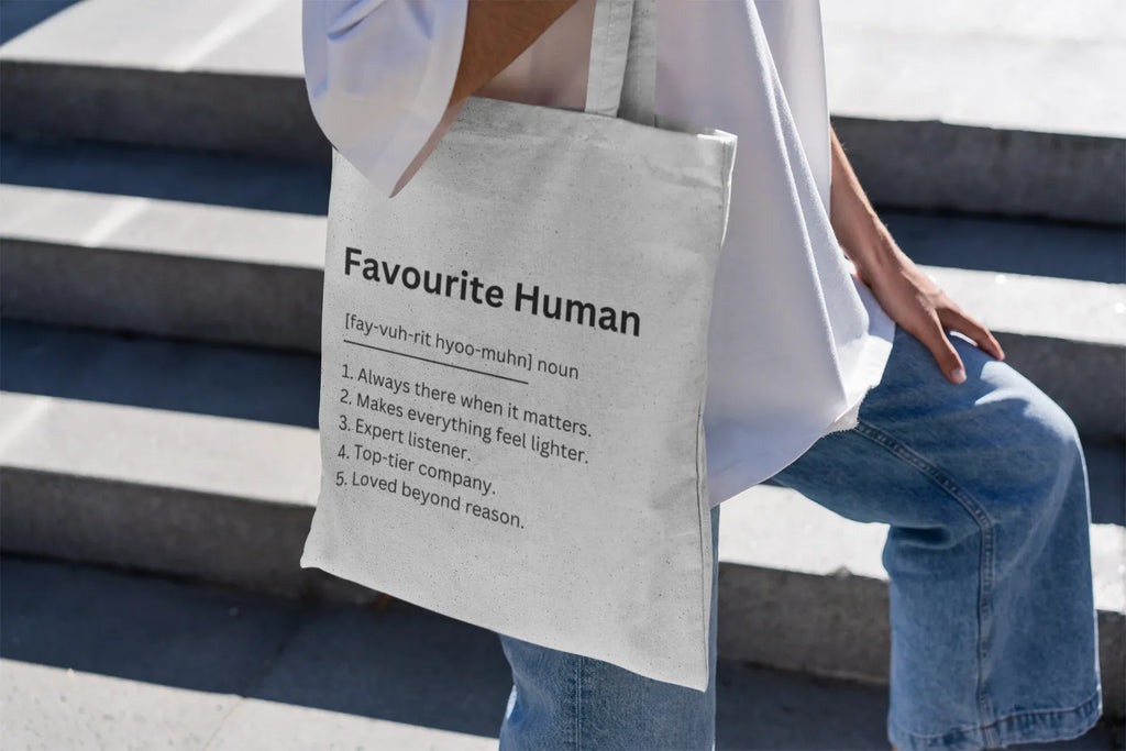 Definition Tote Bag — Personalised Gift Canvas Cotton Tote - Alley Crafters