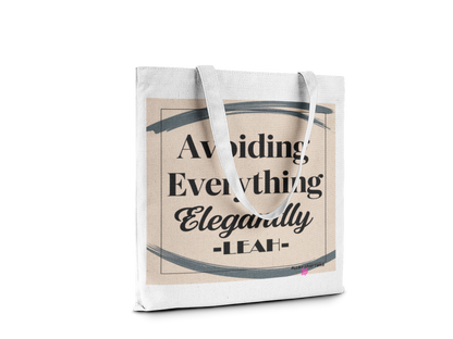 'Avoiding Everything Elegantly' Tote Bag