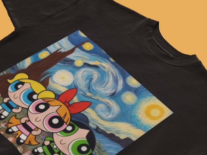 Starry Night Powerpuff Girls T-Shirt