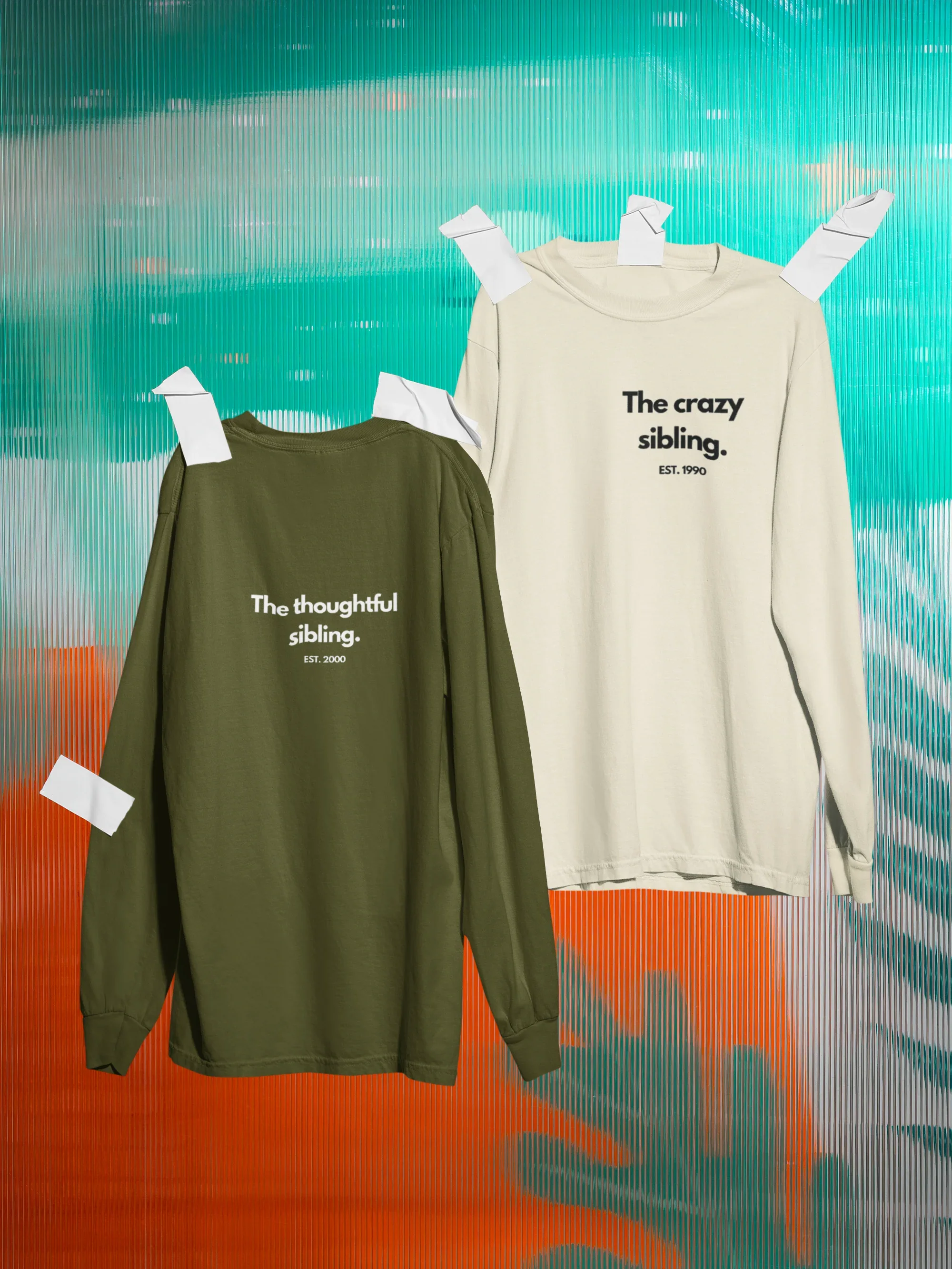 Personalised Sibling Sweatshirt | Custom Funny Sibling Gift | EST Year Jumper UK - Alley Crafters