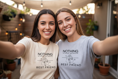 Two Friends Selfie Small Central