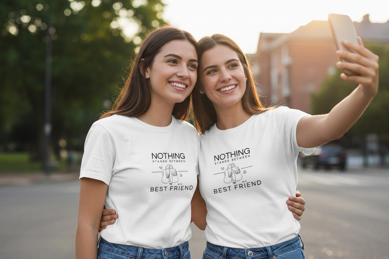 Two Friends Small Central Design