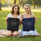 Two Sisters Sitting Bags