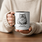 Not Today Motherfluffer Mug | Funny Cat Coffee Cup | Sarcastic Gift - AlleyCrafters
