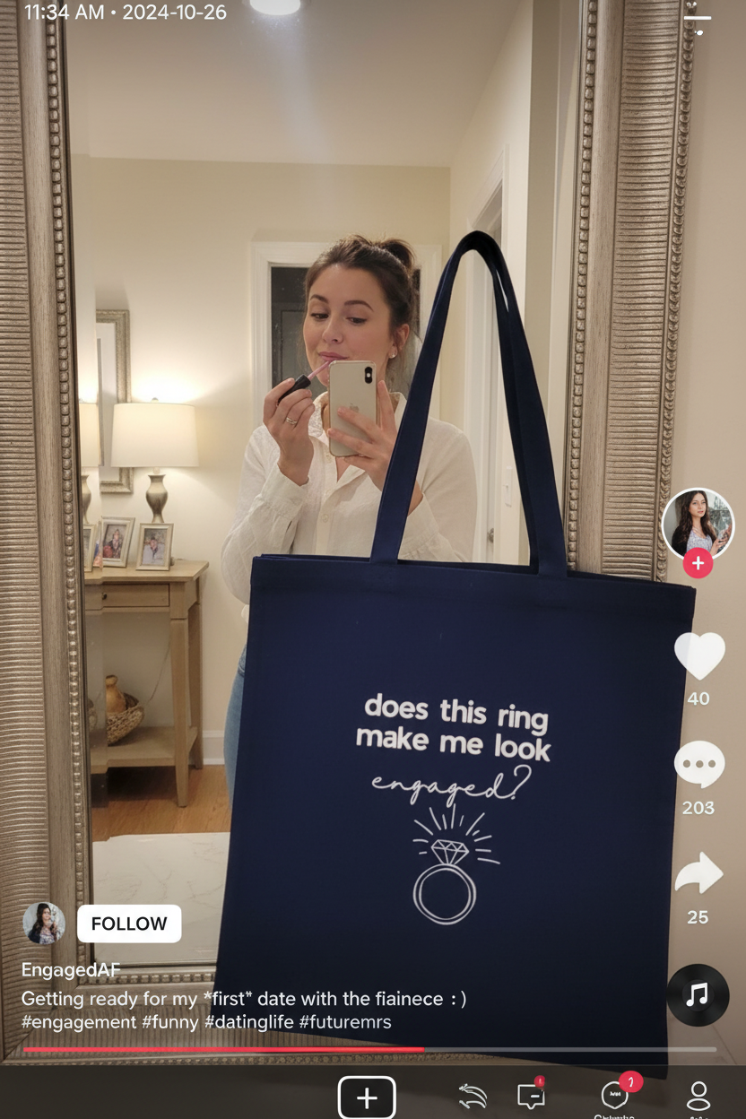 UGC — Mirror TikTok Navy Bag