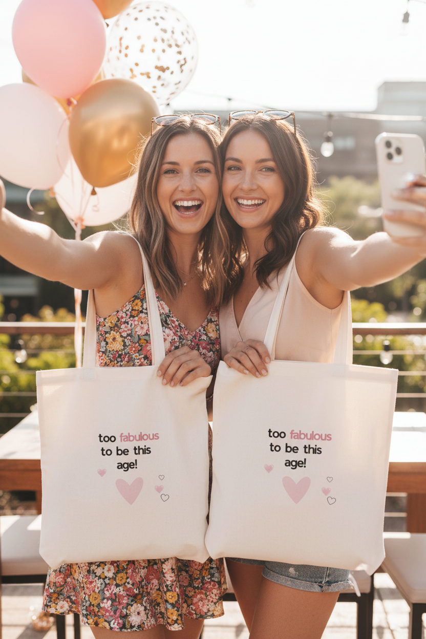 UGC Mockup 3 - Selfie with white tote