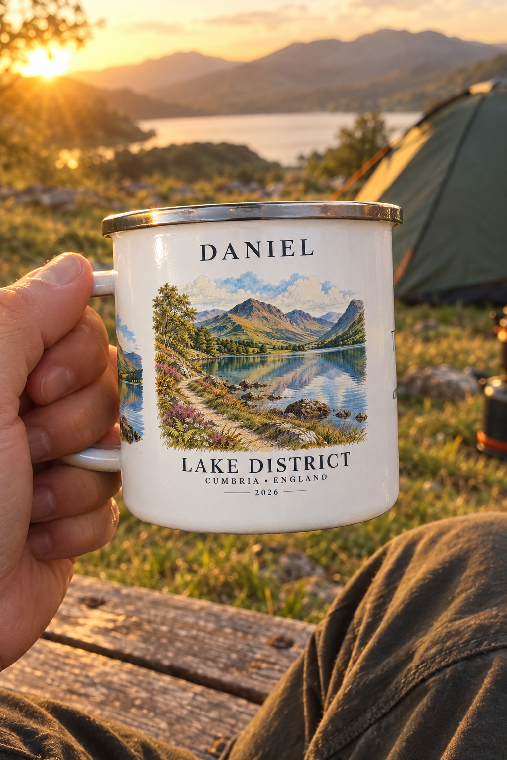 UGC mockup - Daniel, campsite bench
