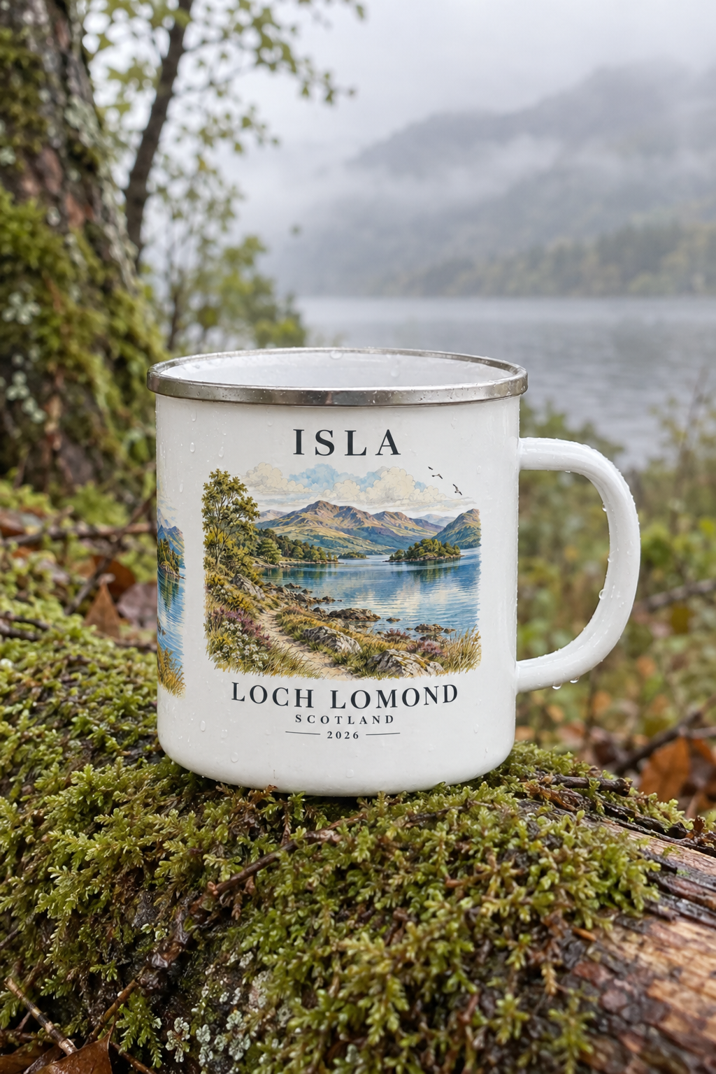 UGC mockup - Isla, mossy log woodland