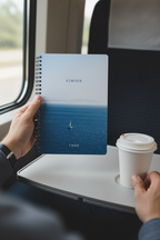 UGC mockup of the Simon 1980 calm sea notebook