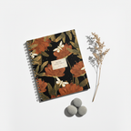 White background with dried flower