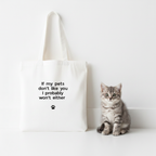 White Bag Cat Studio Shot