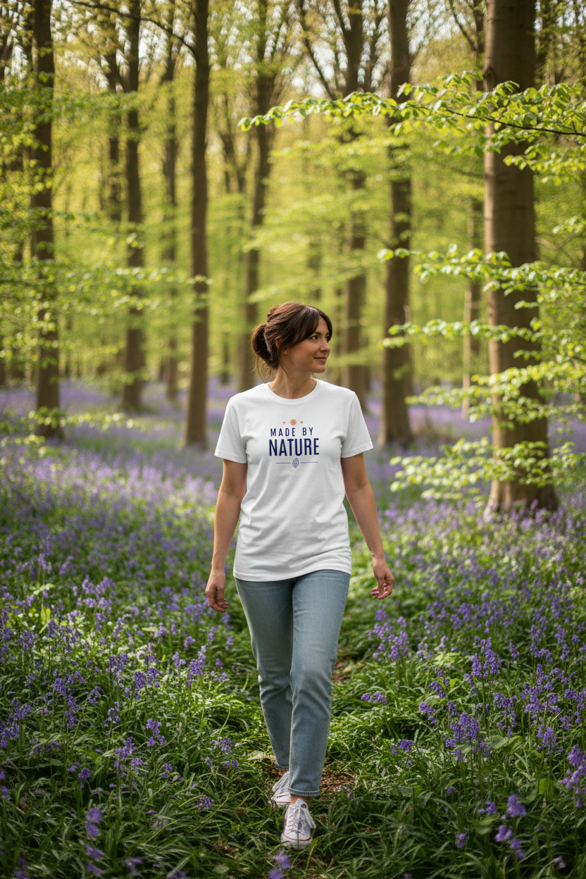 Made By Nature T-Shirt — Minimal Eco Graphic Tee - AlleyCrafters