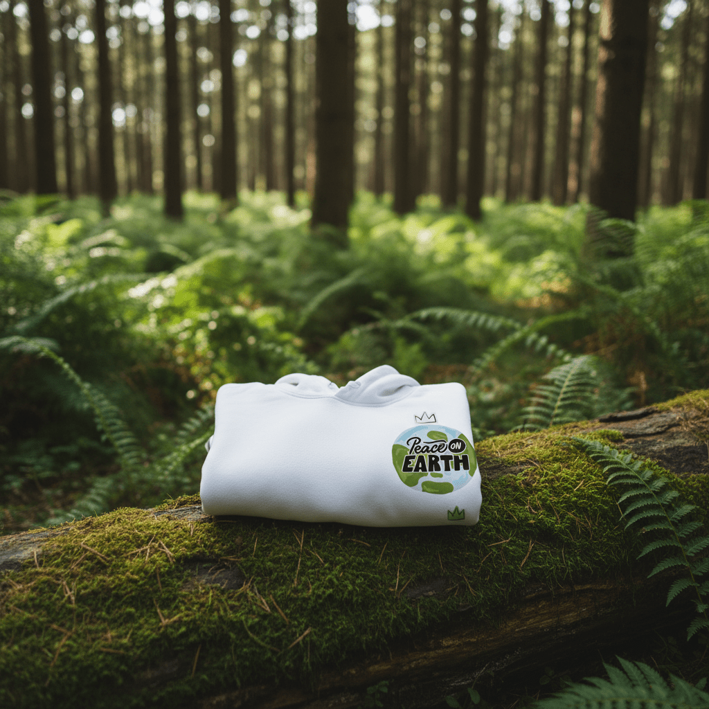 Peace on Earth Hoodie | Nature & Peace Graphic - AlleyCrafters