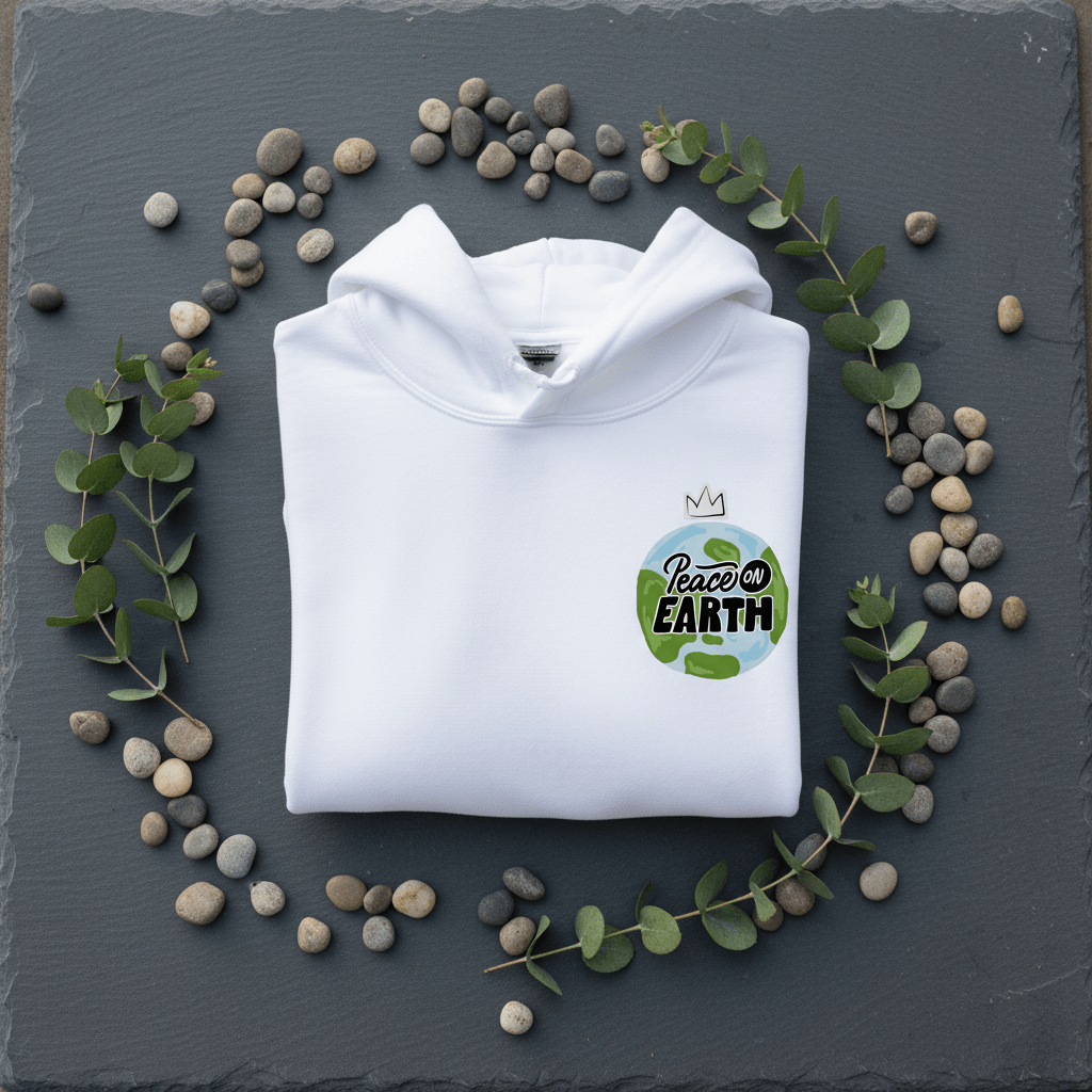Peace on Earth Hoodie | Nature & Peace Graphic - AlleyCrafters
