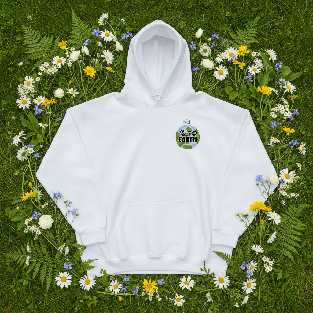 Peace on Earth Hoodie | Nature & Peace Graphic - AlleyCrafters