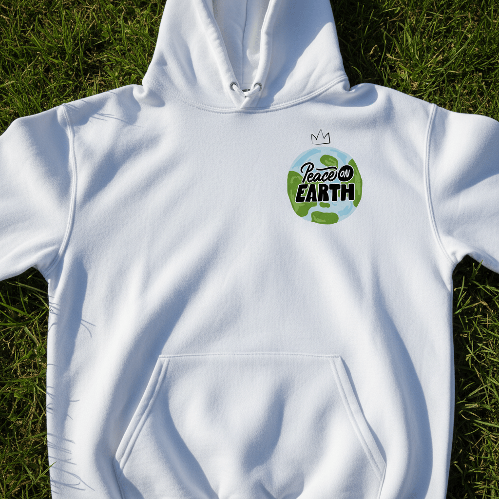 Peace on Earth Hoodie | Nature & Peace Graphic - AlleyCrafters