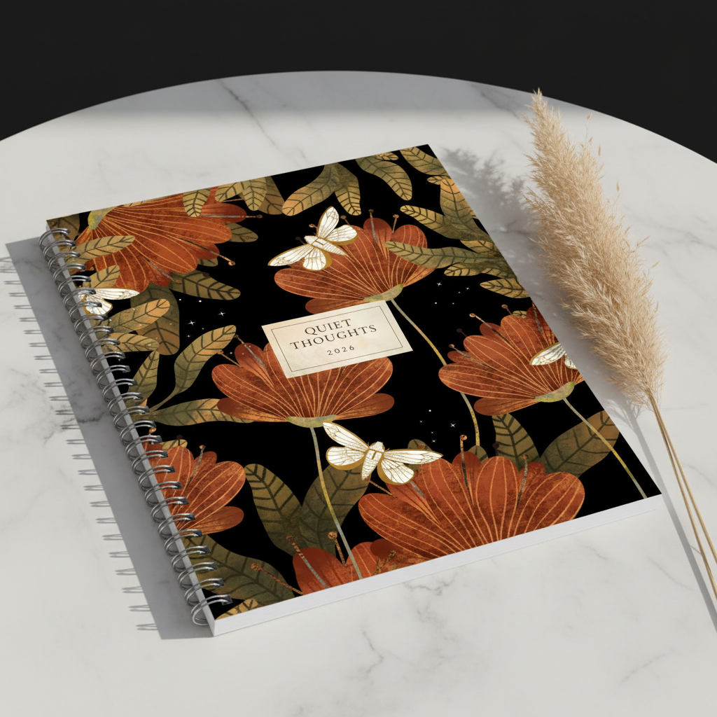 White marble with pampas grass