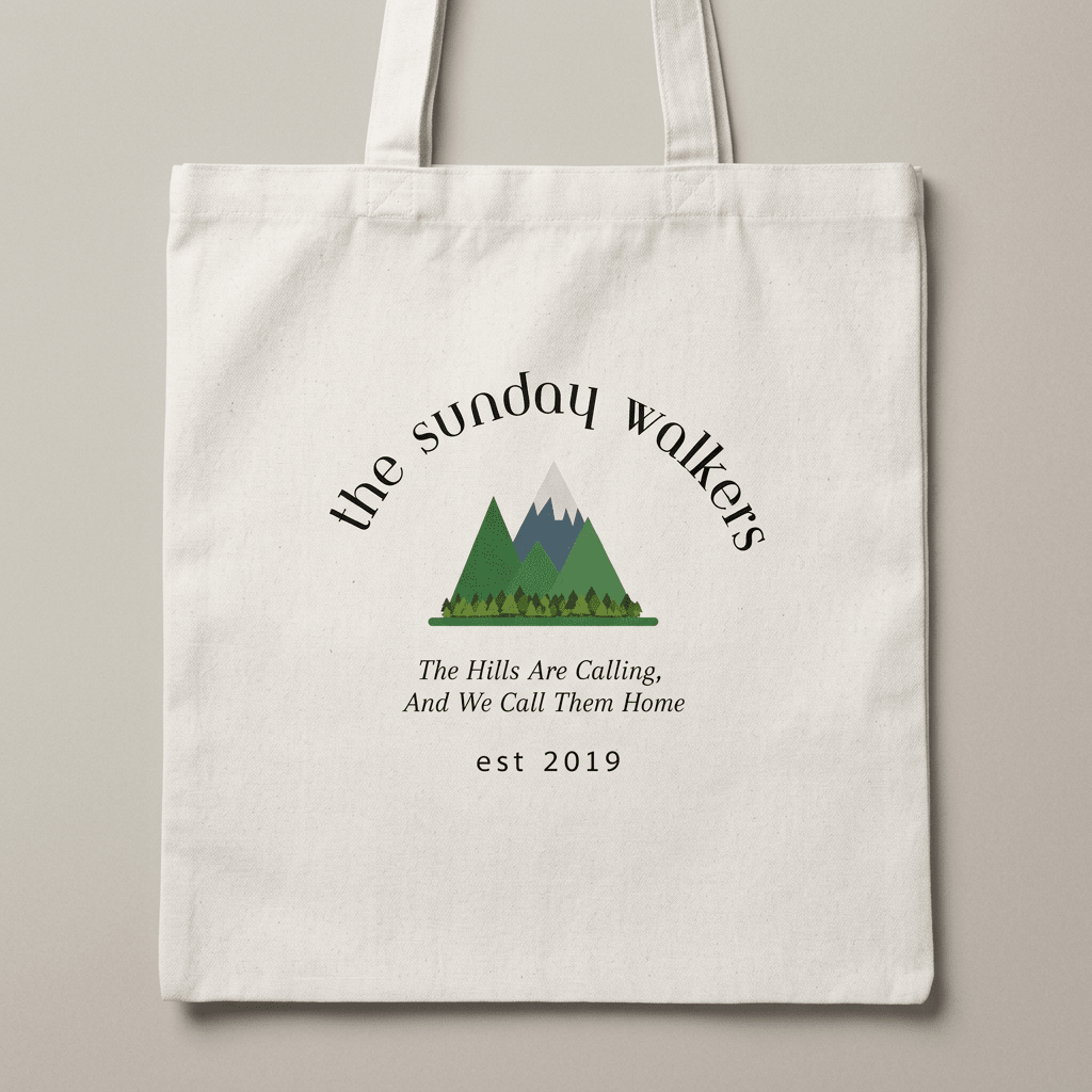 Walking Tote Bag – The Sunday Walkers - #AlleyCrafters
