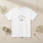 White t-shirt taking up 80% of frame