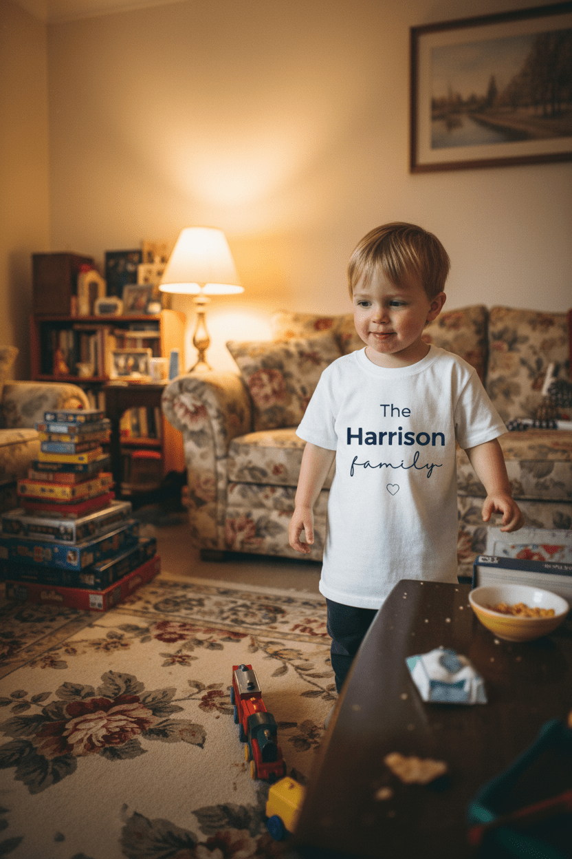 Kids' Personalised Family Name Tee | Matching Family Gift - AlleyCrafters