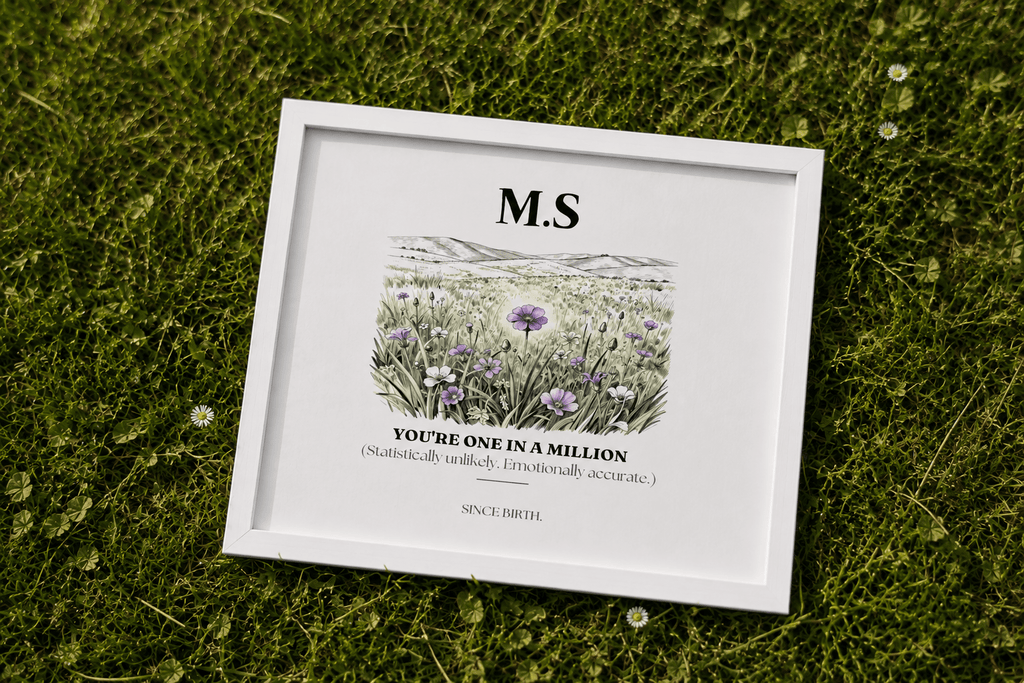 Personalised Wildflower Name Canvas Print — You're One in a Million - AlleyCrafters