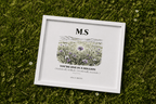 Personalised Wildflower Name Canvas Print — You're One in a Million - AlleyCrafters