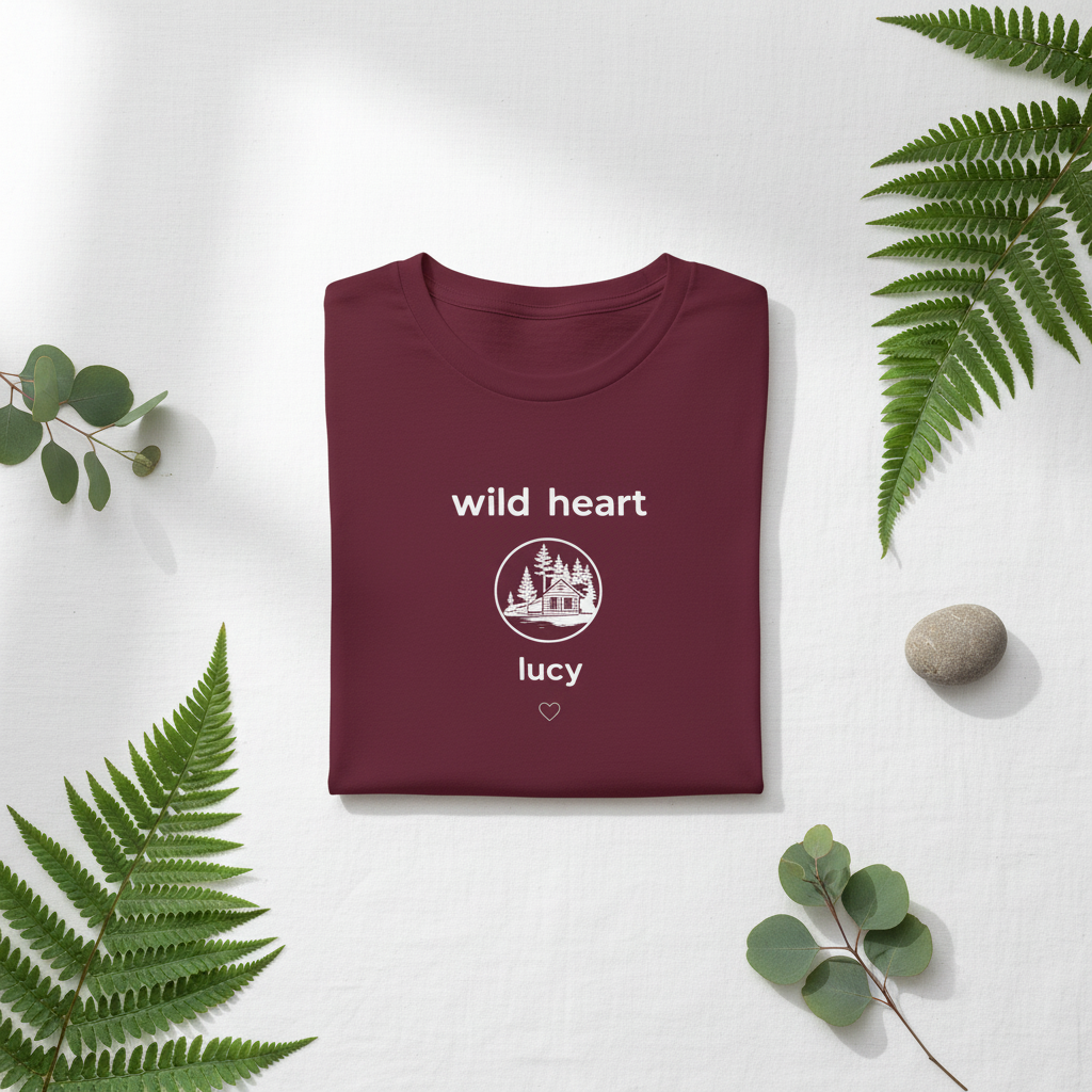 Wild Heart Burgundy - Rose Minimal Flat Lay