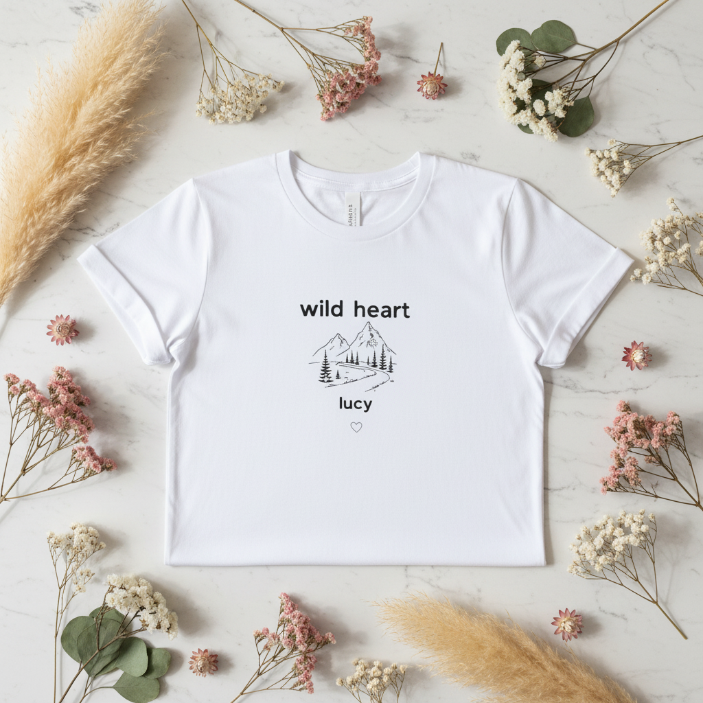 Wild Heart White - Mia Flat Lay