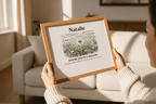 Personalised Wildflower Name Canvas Print — You're One in a Million - AlleyCrafters