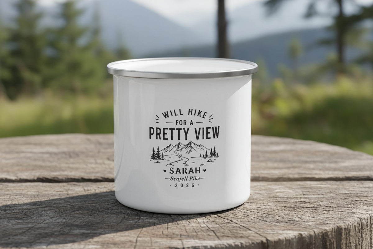 Will Hike for a Pretty View - Scafell Pike Mockup
