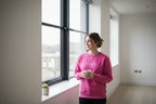 Pink personalised sweatshirt with 'EMMA' front print