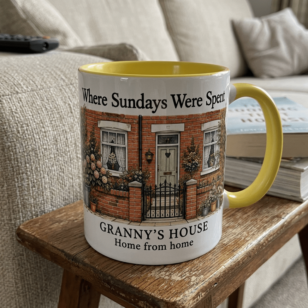 Personalised Family House Mug – Where Sundays Were Spent - #AlleyCrafters