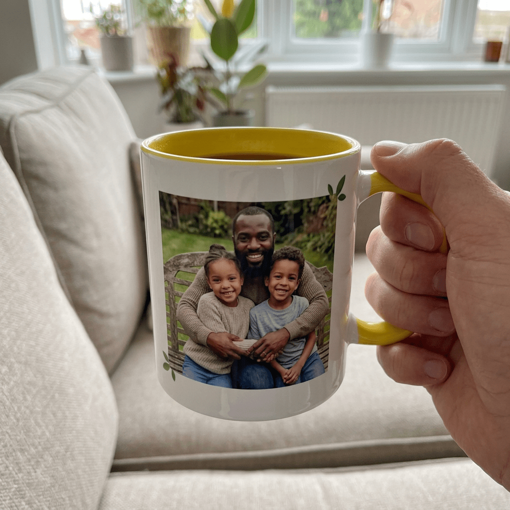 Personalised Dad Photo Mug – Dad Definition Gift - #AlleyCrafters