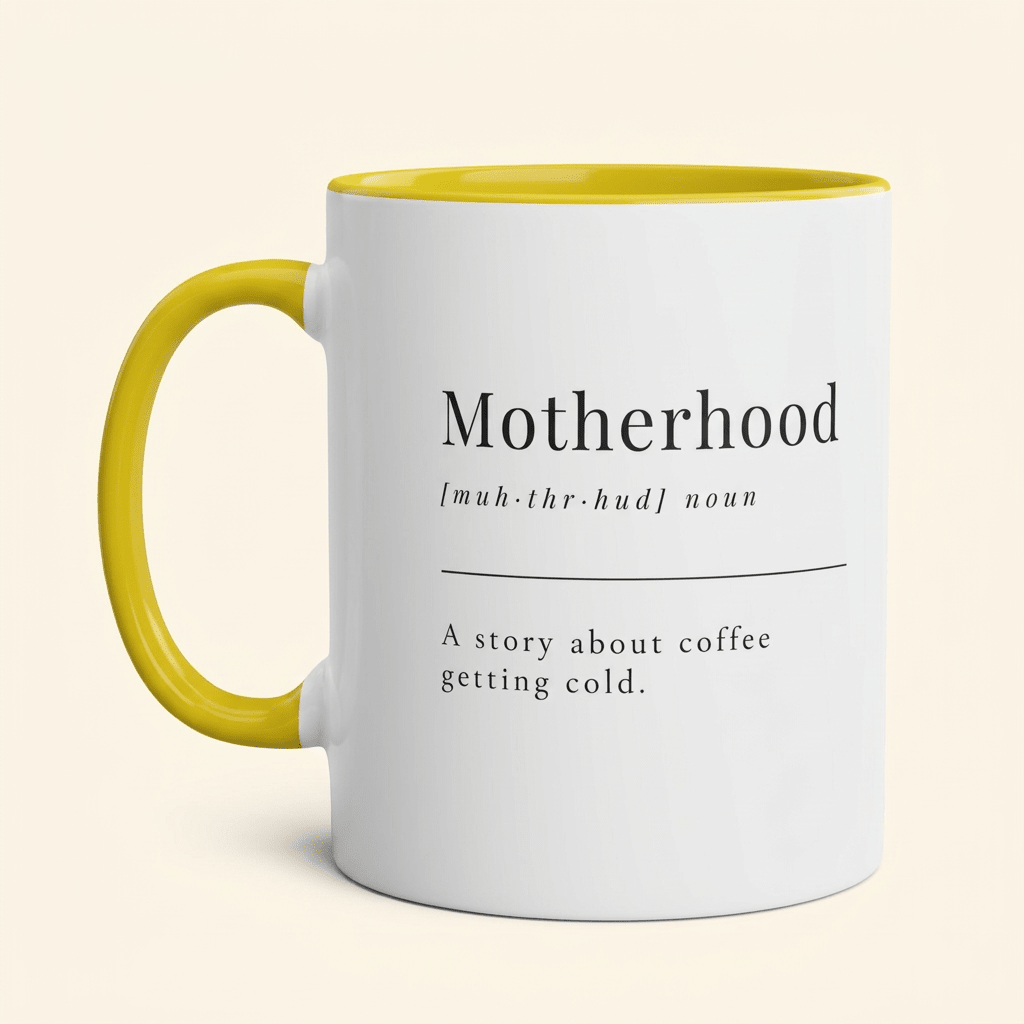 Funny Motherhood Mug – A Story About Coffee Getting Cold, 11oz - #AlleyCrafters