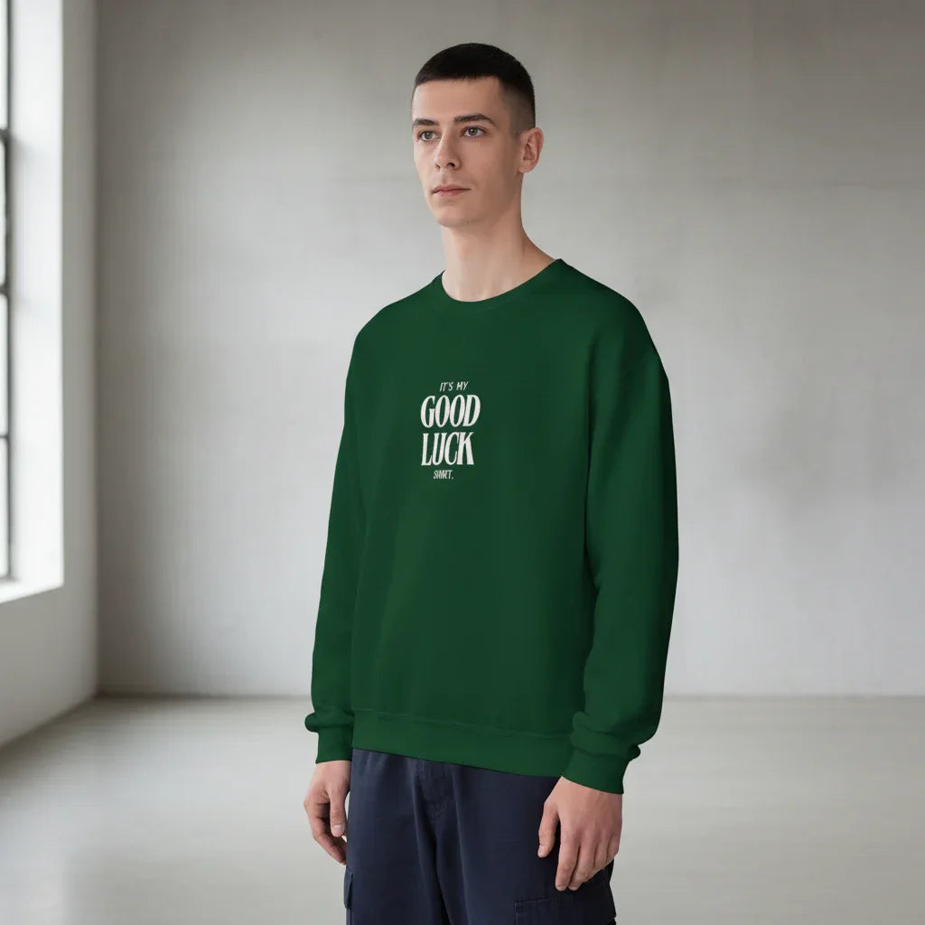 It’s My Good Luck Shirt Sweatshirt | Funny Good Luck Jumper | Positive Quote Gift UK - Alley Crafters
