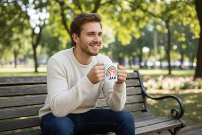 Personalised Rainbow Mug - Alley Crafters