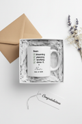Zara — graduation mug gift box mockup