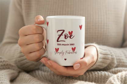 Zoe Heart Mug