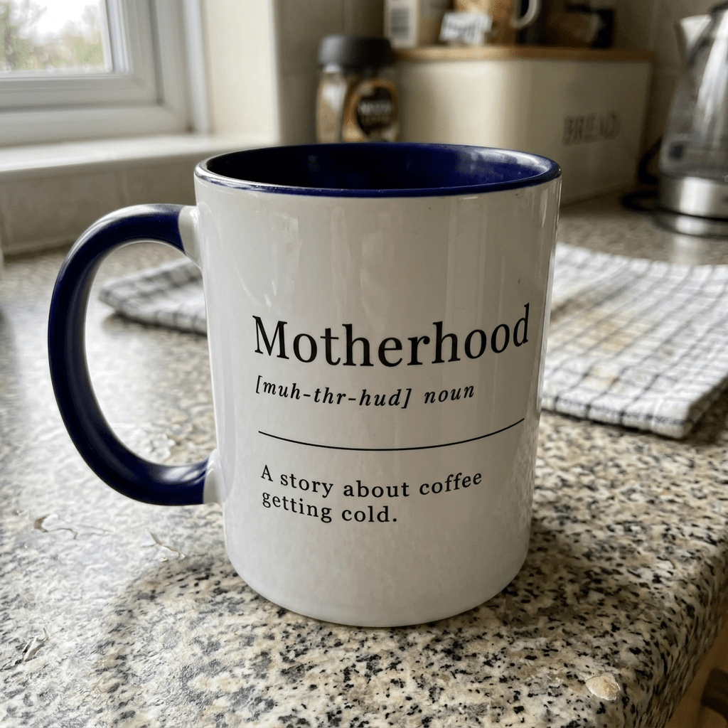 Funny Motherhood Mug – A Story About Coffee Getting Cold, 11oz - #AlleyCrafters